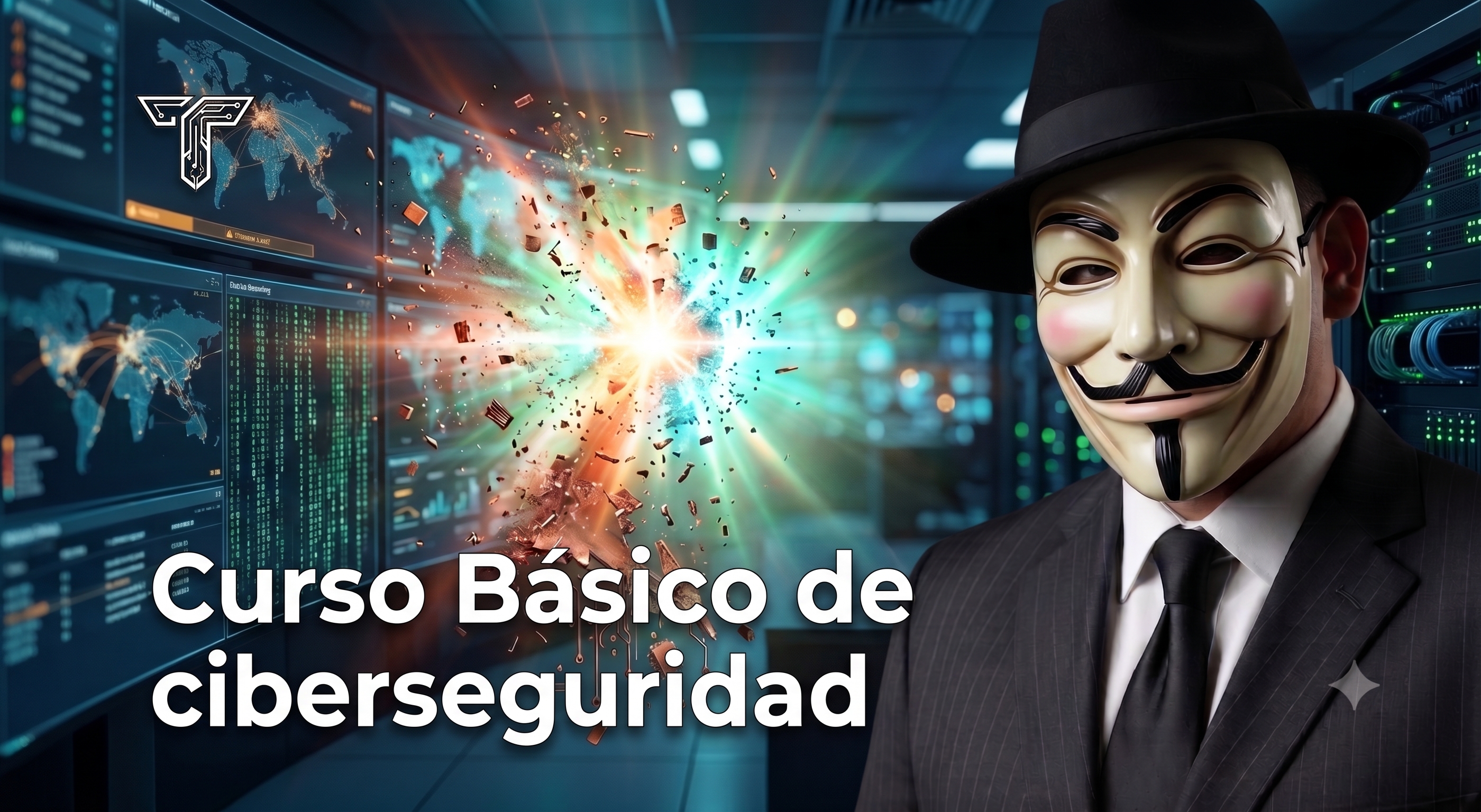 Portada de Curso básico gratis de ciberseguridad.